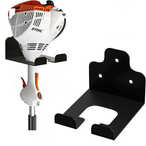 2-Pack Wall-Mounted Trimmer Rack for Garage & Garden Tool Organization