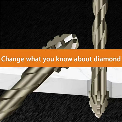 6mm Alloy Steel Four Flutes Sawtooth Eccentric Drill Bit for Glass Tile Ceramic Drilling Tool