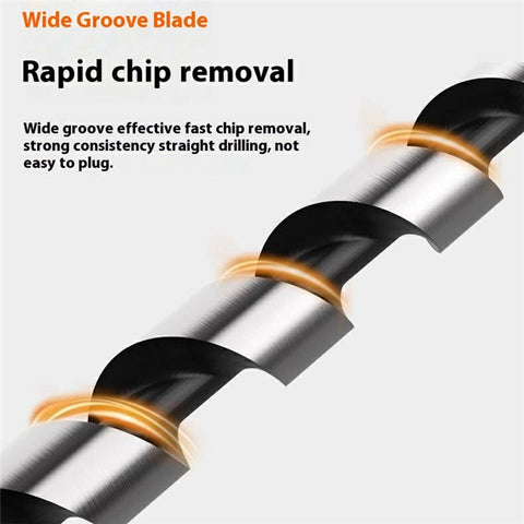 12x300mm Deep Hole Extended Auger Drill Bit Woodworking Hex Shank Bit for Electric Drill / Bench Drill