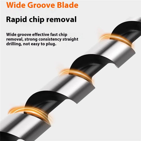 32 x 230mm Deep Hole Extended Auger Drill Bit Woodworking Hex Shank Bit for Electric Drill / Bench Drill