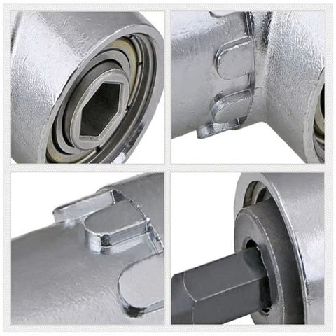 105 Degree Angled Drill Attachment Extension Power Drill Screwdriver Socket Adapter Bit Holder