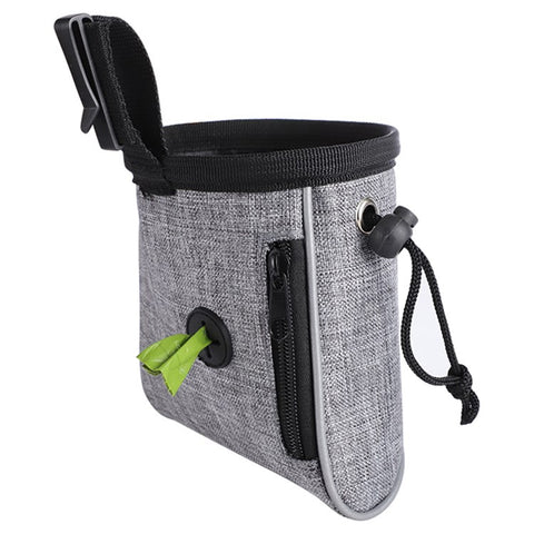LDLC QS-060 Portable Dog Treat Bag Outdoor Dog Treat Pouch for Training Feeding Pet Gift Trainer Waist Bag for Dog Snacks