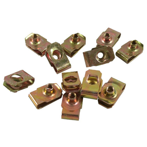 A7573 115PCS M4 M5 M6 M8 Hammer Head Drop U-Nut Clip Assortment Kit with Plastic Box