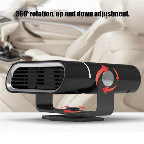 12V 2-in-1 Car Demister Heater Fan Adjustable Automobile Mounted Heater 120W Vehicle Heating Cooler Fan