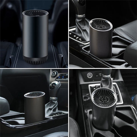 Fast Heating Cup Shape Car Warm Air Blower Portable Fan Window Defroster Demister Car Heater with Rotating Sucker Base