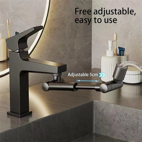 Splashproof Faucet Extender Rotating 5cm Adjustable Kitchen Sink Faucet Tap Aerator, Single Mode