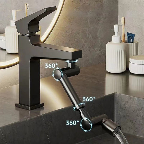 Splashproof Faucet Extender Rotating 5cm Adjustable Kitchen Sink Faucet Tap Aerator, Single Mode