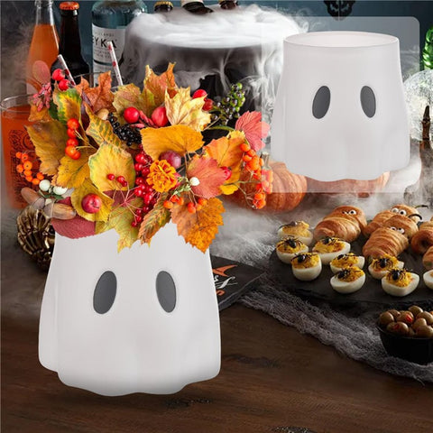 20cm Creative Spooky Halloween Ghost Bucket Decor Vase Planter for Home Office