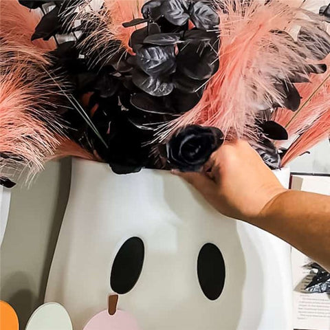 20cm Creative Spooky Halloween Ghost Bucket Decor Vase Planter for Home Office