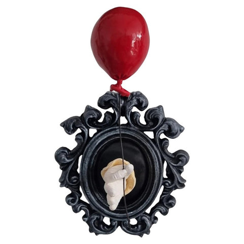 Gothic Resin Wall Art Decoration Ornament 3D Hand Red Ballon Wall Aesthetic Statue