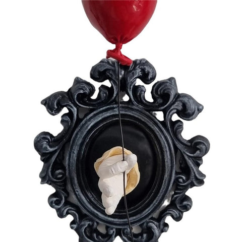 Gothic Resin Wall Art Decoration Ornament 3D Hand Red Ballon Wall Aesthetic Statue
