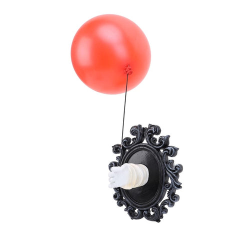 Gothic Resin Wall Art Decoration Ornament 3D Hand Red Ballon Wall Aesthetic Statue