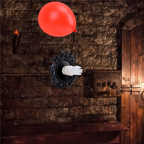 Gothic Resin Wall Art Decoration Ornament 3D Hand Red Ballon Wall Aesthetic Statue