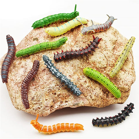 12Pcs Halloween Caterpillar Hair Clips  3D Bug Hair Clip Party Hair Accessories Fun