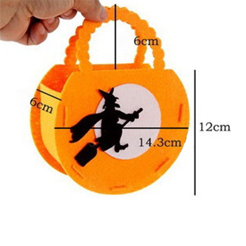 PJ-WSB02 20Pcs Halloween Non-Woven Treat Bags 3D Party Gift Candy Bags Handbag for Kids Tote Bags