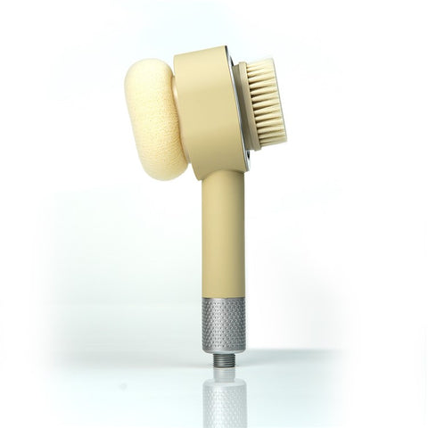 Handheld Shower Head with Massage Scrubber VC Carbon Fiber Filter Plastic Shower Head