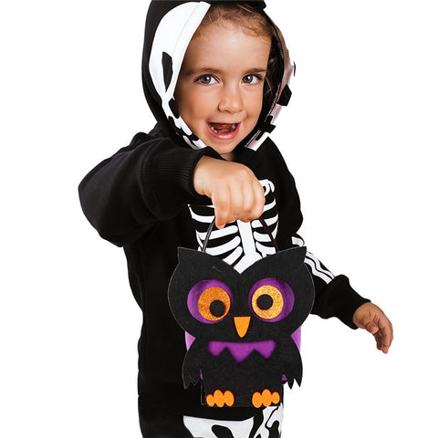 2PCS Halloween Candy Treat Bags Felt Party Supplies Organizer Kids DIY Gift Tote Bags