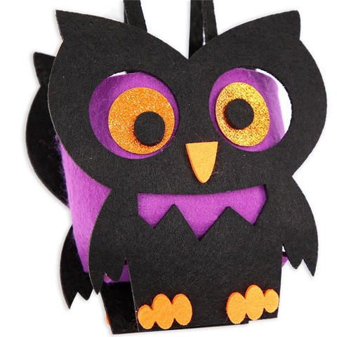 2PCS Halloween Candy Treat Bags Felt Party Supplies Organizer Kids DIY Gift Tote Bags