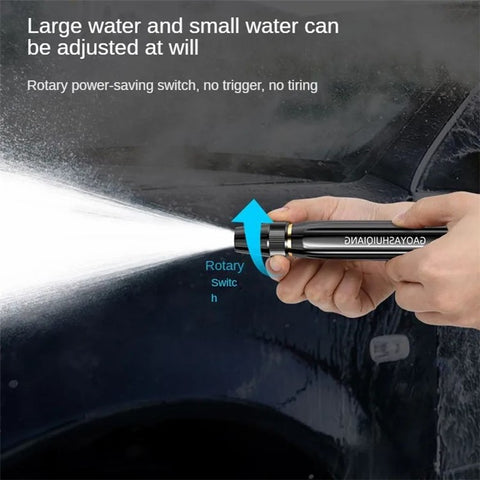 High Pressure Car Washing Spray Nozzle Aluminum Alloy Car Cleaning Watering Spray Gun with 10m Water Hose