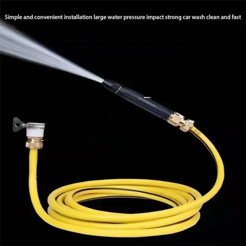 High Pressure Car Washing Spray Nozzle Aluminum Alloy Car Cleaning Watering Spray Gun with 10m Water Hose
