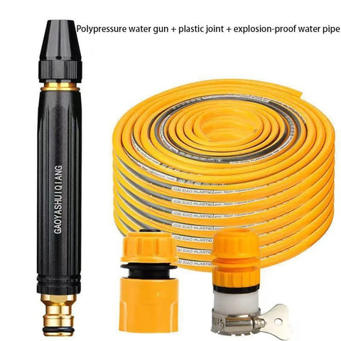 Car Washing Spray Nozzle High Pressure Vehicle Cleaning Watering Flushing Spray Gun with 15m Water Hose