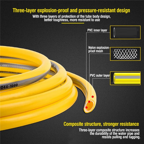 Car Washing Spray Nozzle High Pressure Vehicle Cleaning Watering Flushing Spray Gun with 15m Water Hose
