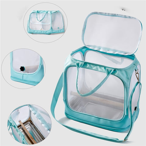 FHH-009 Portable Bird Bag Foldable Nylon Mesh Oxford Cloth Small Pet Bird Gift Carrying Bag