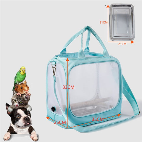 FHH-009 Portable Bird Bag Foldable Nylon Mesh Oxford Cloth Small Pet Bird Gift Carrying Bag