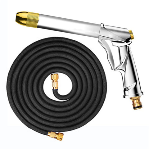 SUITU R-2383 15m Pure-Copper Nozzle + Aluminum Alloy Body High Pressure Water Pipe Sprayer Gun Set for Car Washing/Outdoor/Gardening/Pets Shower