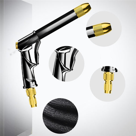 SUITU R-2383 15m Pure-Copper Nozzle + Aluminum Alloy Body High Pressure Water Pipe Sprayer Gun Set for Car Washing/Outdoor/Gardening/Pets Shower