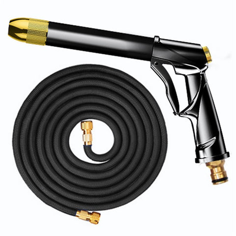 SUITU R-2383 15m Pure-Copper Nozzle + Aluminum Alloy Body High Pressure Water Pipe Sprayer Gun Set for Car Washing/Outdoor/Gardening/Pets Shower