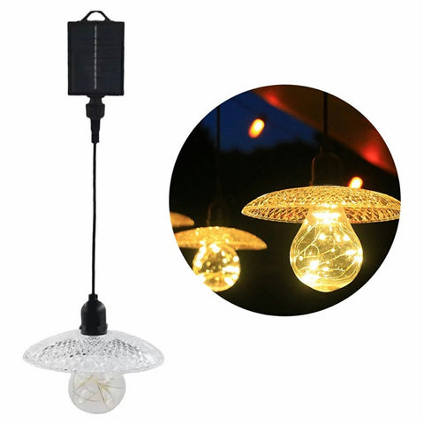 Solar Tent Hanging Lantern String Light Bulb Outdoor Camping Garden Patio Decorative Ambient Light