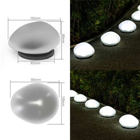 Solar Decorative Pebble Stone Design Garden Light Outdoor Waterproof Lawn Yard Lamp