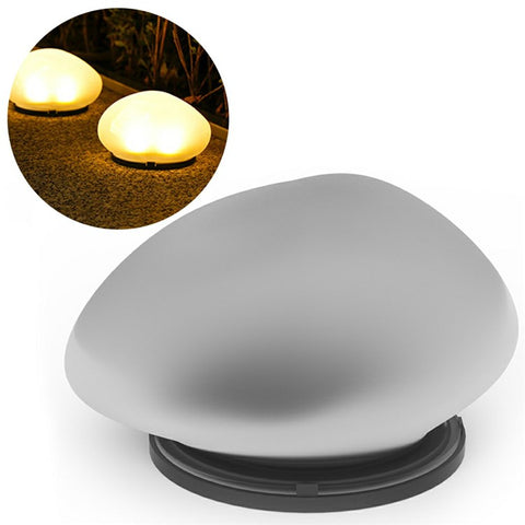 Solar Decorative Pebble Stone Design Garden Light Outdoor Waterproof Lawn Yard Lamp