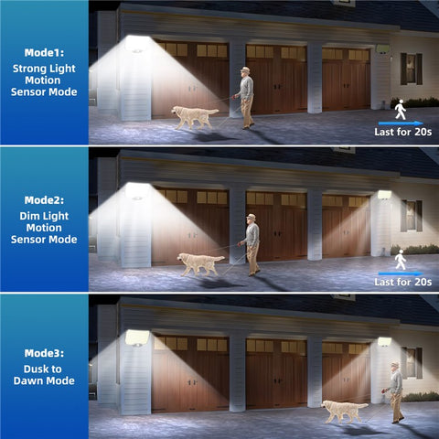 TY01003 Solar Wall Light 234 LED Outdoor Motion Sensor Security Lamp for Yard Pathway Garage