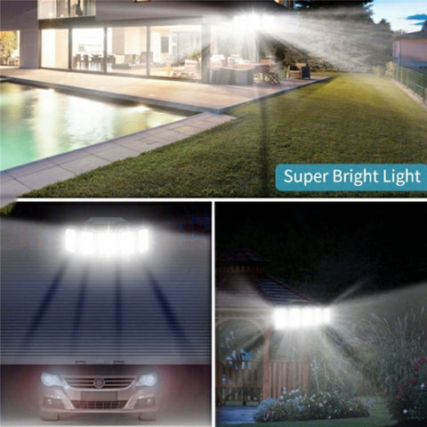 TY10708 Solar Powered 5 Heads 244 LED Wall Light Outdoor Waterproof Motion Sensor Lamp