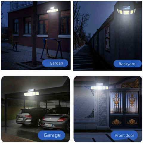 TY10707 5 Heads Integrated Wall Light 280 LED Waterproof Motion Sensor Solar Lamp with Remote