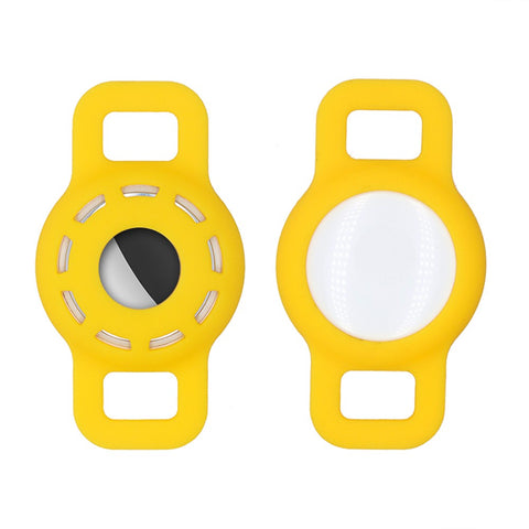 Hollow Out Anti-lost Pet Dog Tracking Locator Silicone Protective Case Cover for Apple AirTag, Size: S