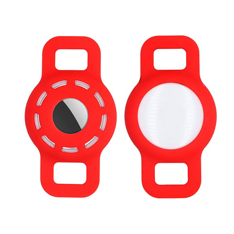 Hollow Out Anti-lost Pet Dog Tracking Locator Silicone Protective Case Cover for Apple AirTag, Size: S