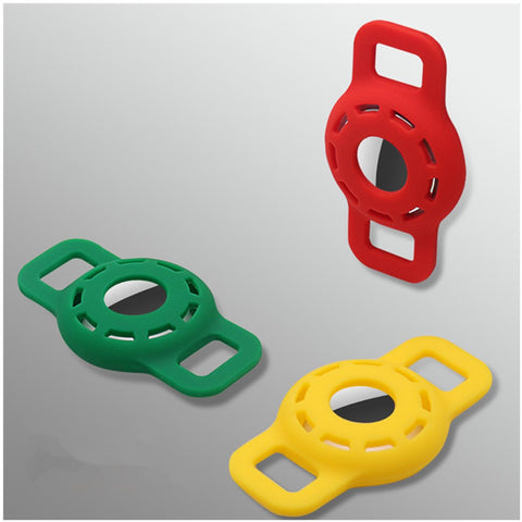 Hollow Out Anti-lost Pet Dog Tracking Locator Silicone Protective Case Cover for Apple AirTag, Size: S