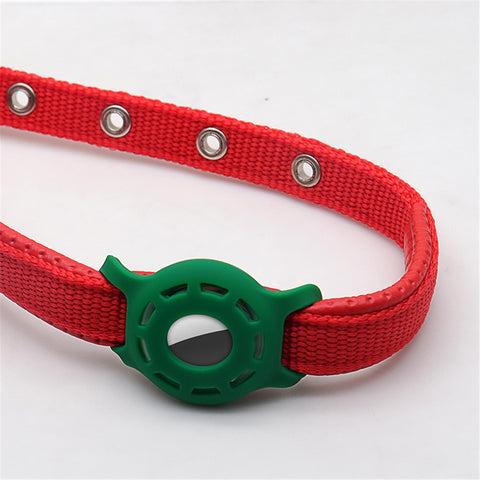 Hollow Out Anti-lost Pet Dog Tracking Locator Silicone Protective Case Cover for Apple AirTag, Size: S
