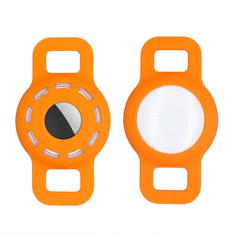 Hollow Out Anti-lost Pet Dog Tracking Locator Silicone Protective Case Cover for Apple AirTag, Size: S