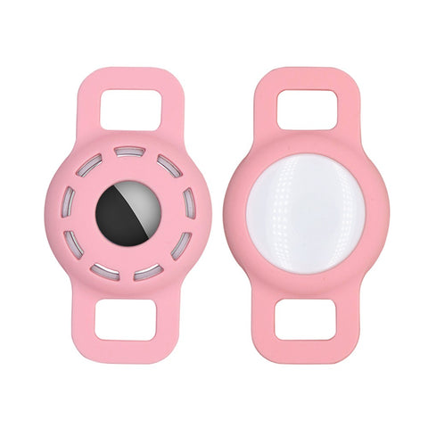 Hollow Out Anti-lost Pet Dog Tracking Locator Silicone Protective Case Cover for Apple AirTag, Size: S