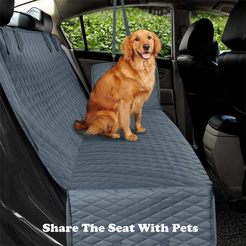 cwd007 Dog Car Seat Cover Splash-proof Dog Seat Cover Nonslip Dog Hammock  Anti-scratch Protection Cover for Cars Back Seat with 2 Pockets