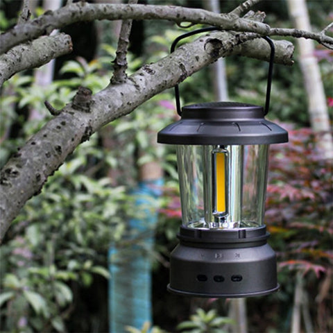 V6 Outdoor Camping Light Bluetooth-compatible Speaker Tent Hanging Light Camping Lantern Lamp