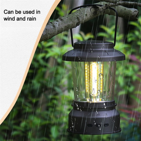 V6 Outdoor Camping Light Bluetooth-compatible Speaker Tent Hanging Light Camping Lantern Lamp