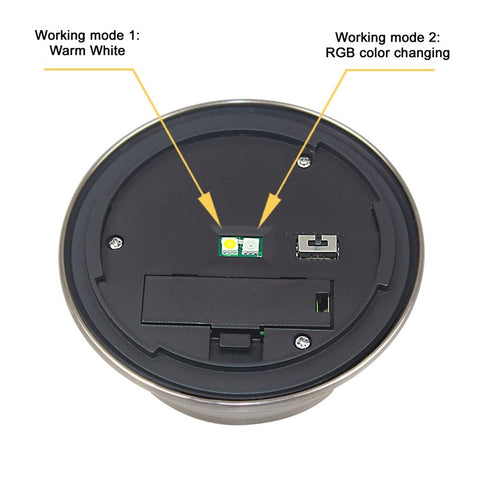 CIS-57453A 6Pcs / Set Stainless Steel Garden Light IP65 Waterproof Solar Powered Stake Lawn Lamp