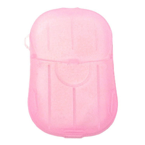 18Pcs Portable Disposable Soap Paper Travel Camping Washing Hand Bath Soap Sheets with Box