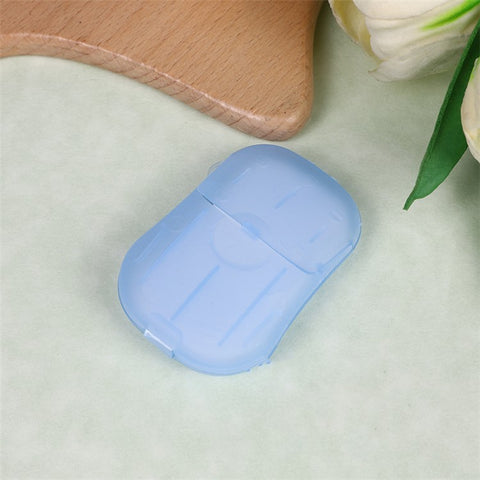 18Pcs Portable Disposable Soap Paper Travel Camping Washing Hand Bath Soap Sheets with Box