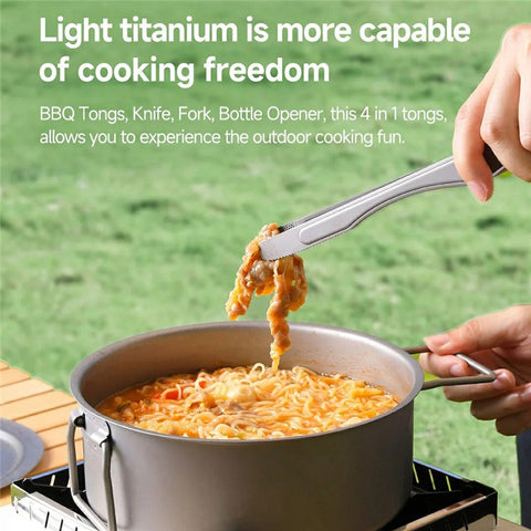 XIAOMIYOUPIN NEXTOOL NE20253 Multifunction BBQ Tong Picnic Barbecue Titanium Food Clamp (No FDA Certified, BPA-Free)